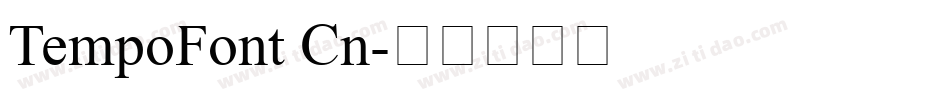 TempoFont Cn字体转换